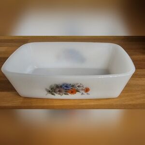 Arcopal France glass butter dish